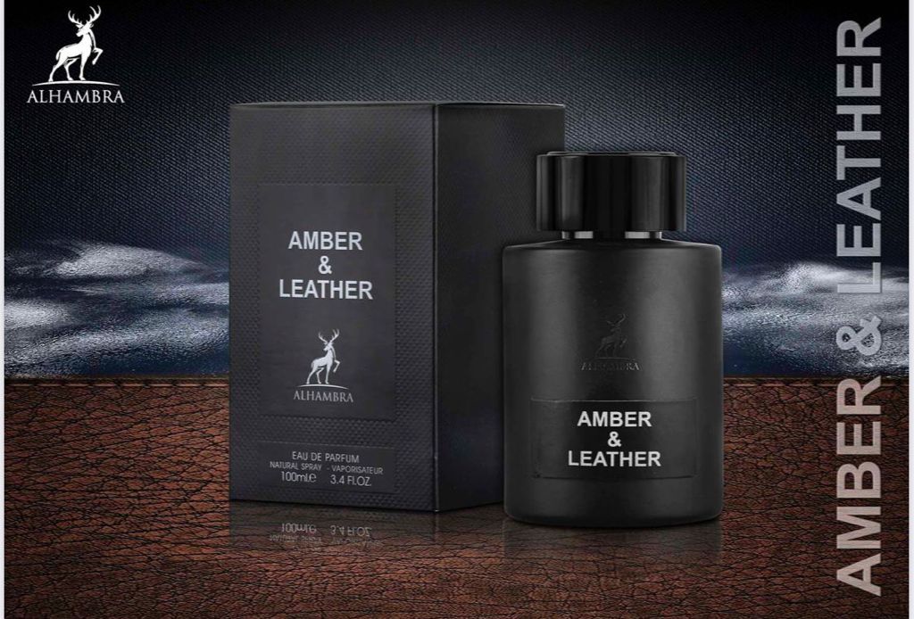 MAISON ALHAMBRA AMBER AND LEATHER 3.4OZ EDP MEN (TOM FORD OMBRE LEATHER  CLONE) - Shop with Hustle